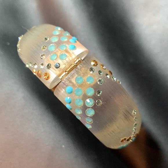 Alexis Bittar Lucite Hinged Bracelet - Picture 4 of 12